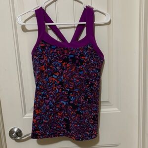 Lucy Mosaic Purple Patterned Women’s Tank Top